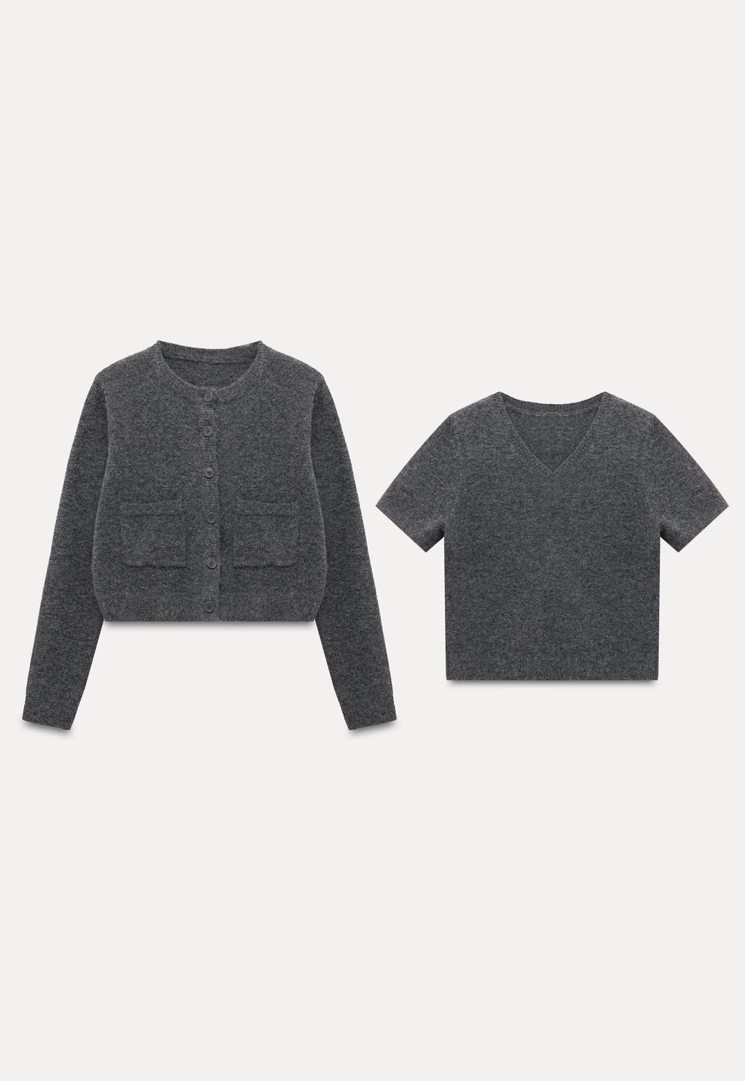 Women’s Knit Top and Cardigan Sweater Set
